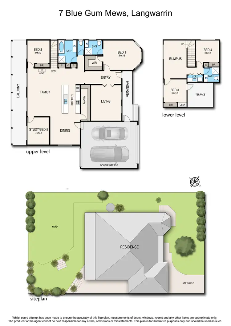 Floorplan of Homely house listing, 7 Blue Gum Mews, Langwarrin VIC 3910