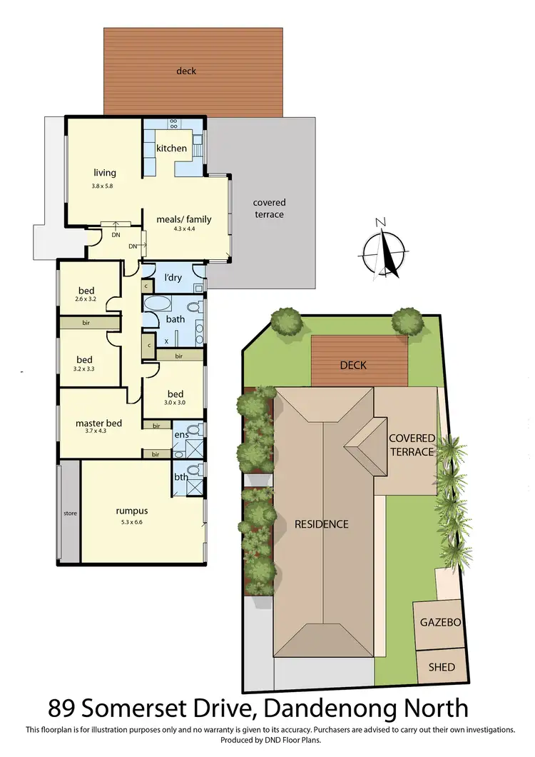 Floorplan of Homely house listing, 89 Somerset Drive, Dandenong North VIC 3175