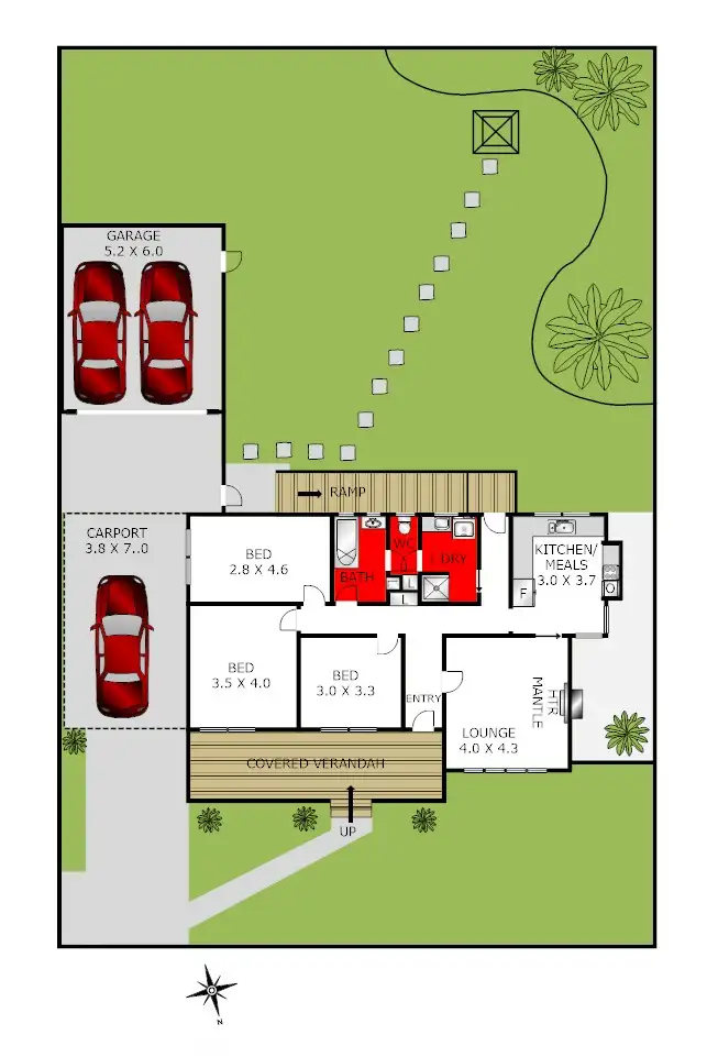 Floorplan of Homely house listing, 24 Wyuna Parade, Belmont VIC 3216