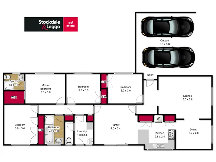 Floorplan of Homely house listing, 28 Stirling Avenue, Traralgon VIC 3844