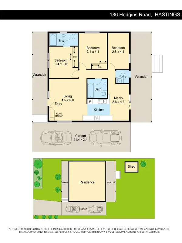 Floorplan of Homely house listing, 186 Hodgins Road, Hastings VIC 3915