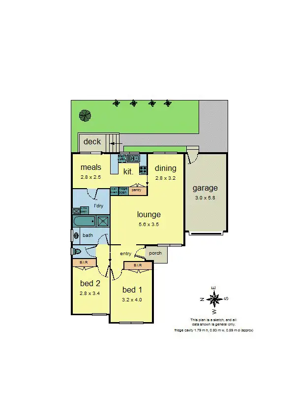 Floorplan of Homely unit listing, 2/162 Railway Avenue, Ringwood East VIC 3135
