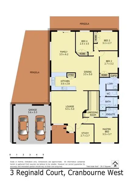 Floorplan of Homely house listing, 3 Reginald Court, Cranbourne West VIC 3977