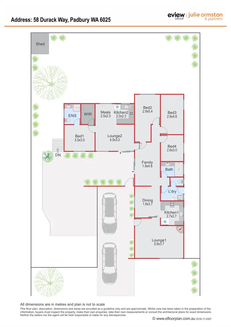 Floorplan of Homely house listing, 58 Durack Way, Padbury WA 6025