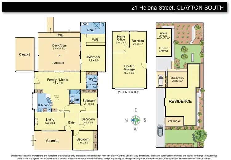 Floorplan of Homely house listing, 21 Helena St, Clayton South VIC 3169