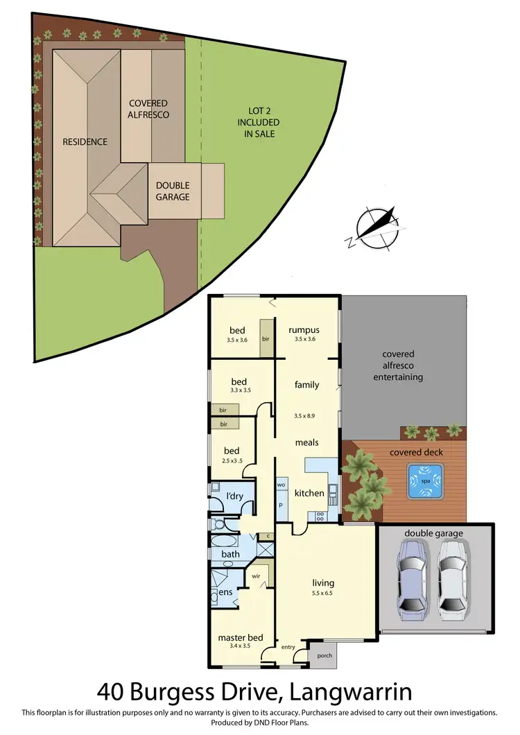 Floorplan of Homely house listing, 40 Burgess Drive, Langwarrin VIC 3910