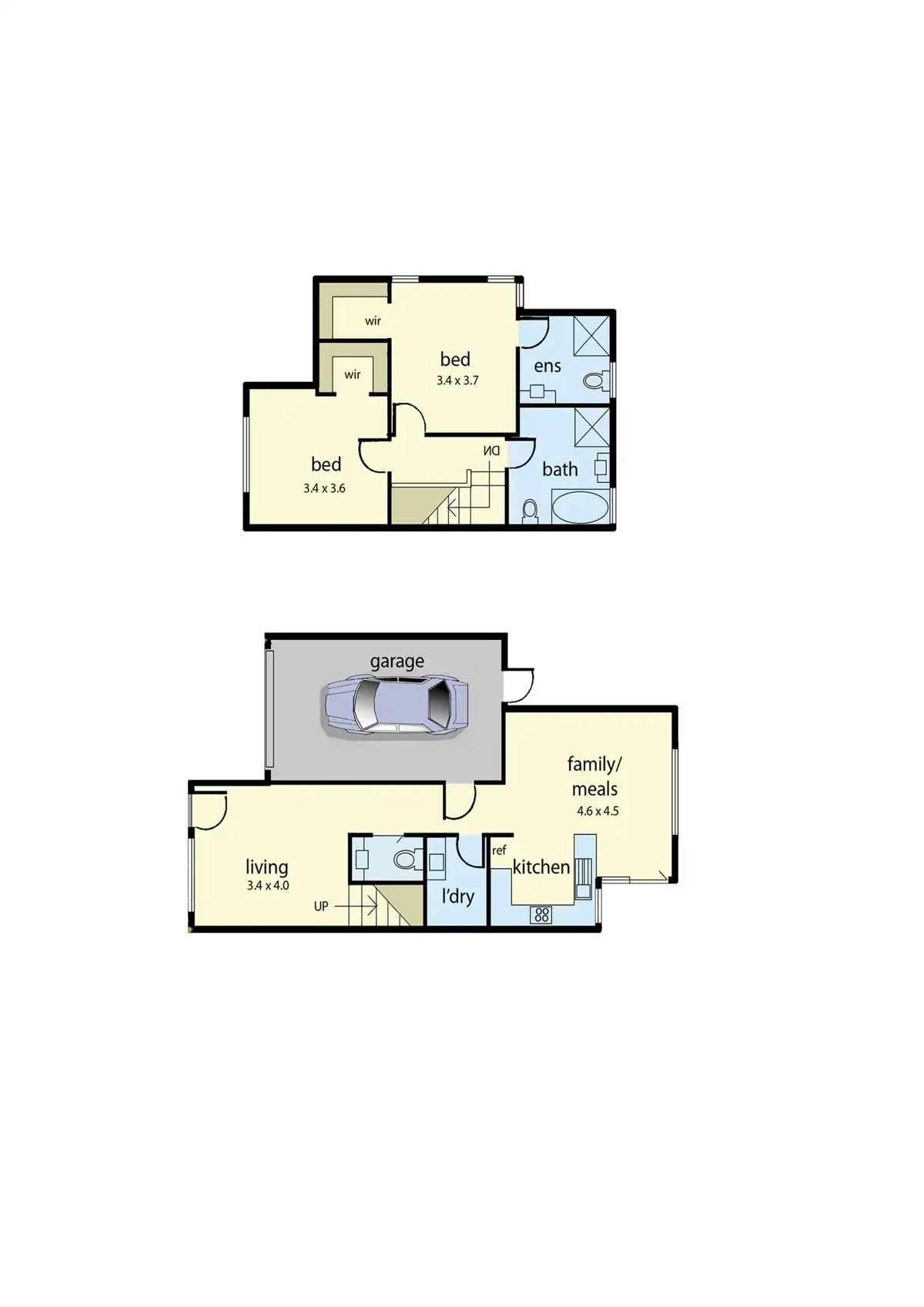 Floorplan of Homely townhouse listing, 7/110-112 Frawley Road, Hallam VIC 3803
