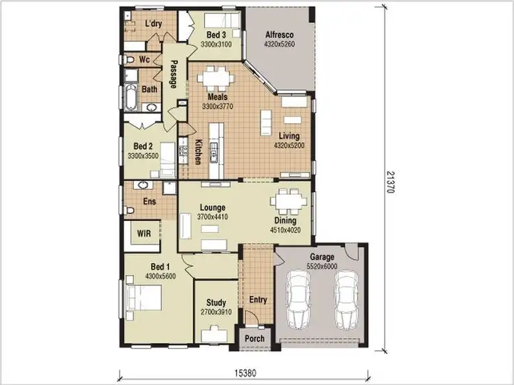 Floorplan of Homely house listing, 22 Stirling Drive, Derrimut VIC 3030