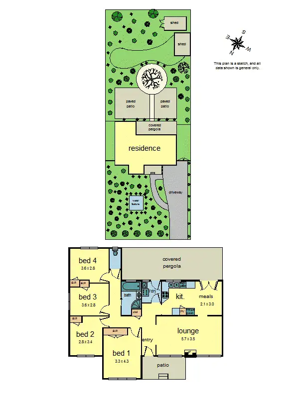 Floorplan of Homely house listing, 46 Sellick Drive, Croydon VIC 3136