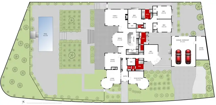 Floorplan of Homely house listing, 16 Trafalgar Square, Wandana Heights VIC 3216