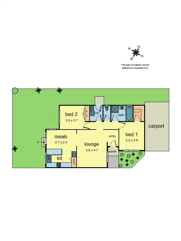 Floorplan of Homely unit listing, 4/16 White Avenue, Bayswater North VIC 3153