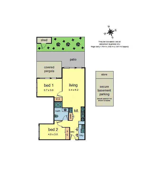 Floorplan of Homely apartment listing, 1/5-7 Alfrick Road, Croydon VIC 3136