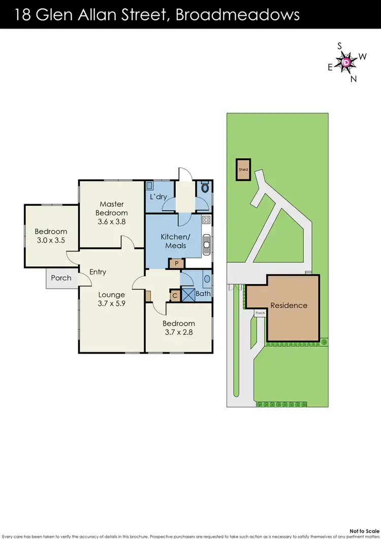 Floorplan of Homely house listing, 18 Glen Allan Street, Broadmeadows VIC 3047