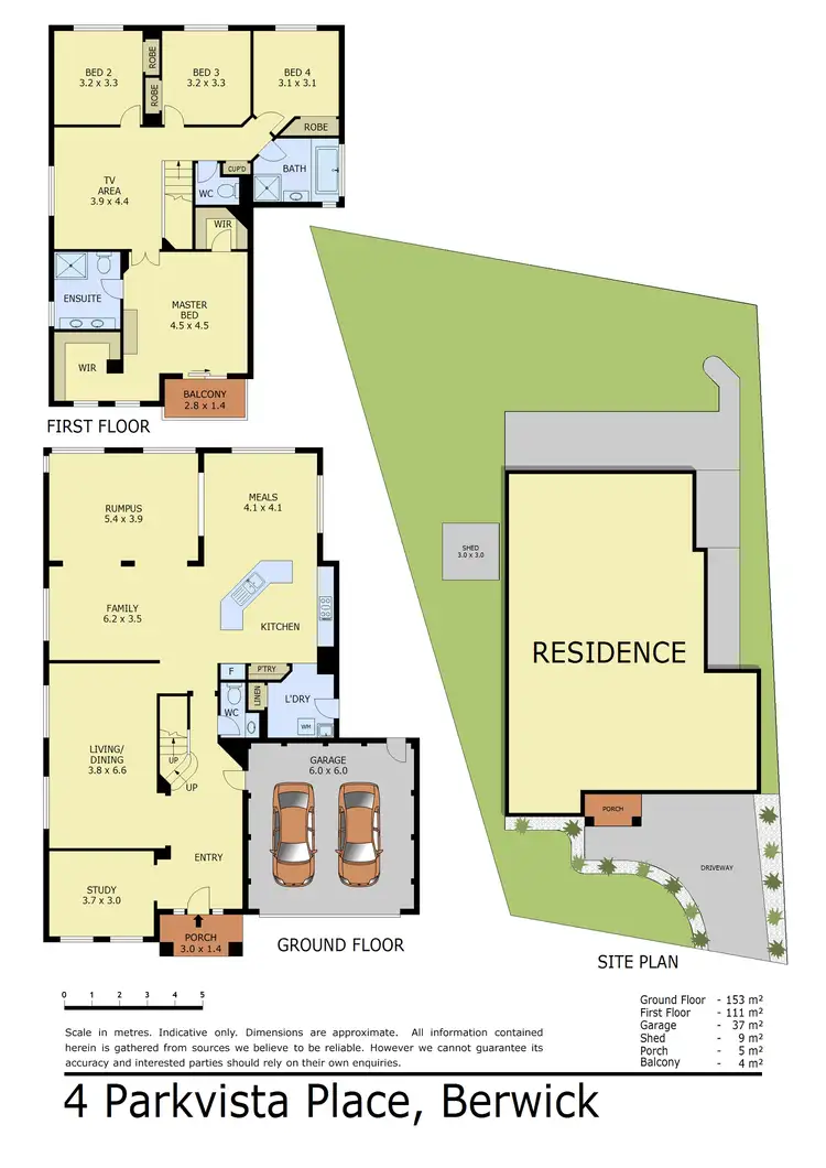 Floorplan of Homely house listing, 4 Parkvista Place, Berwick VIC 3806