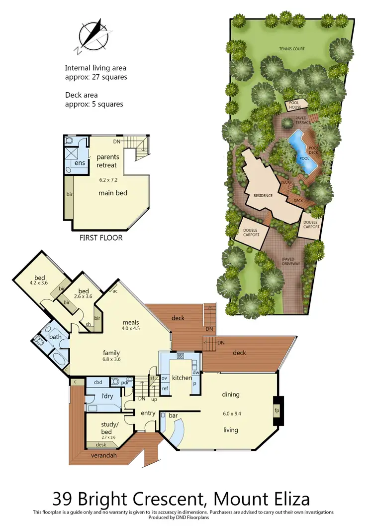 Floorplan of Homely house listing, 39 Bright Crescent, Mount Eliza VIC 3930