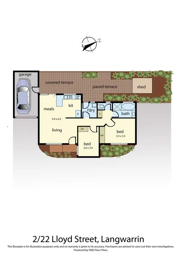 Floorplan of Homely unit listing, 2/22 Lloyd Street, Langwarrin VIC 3910