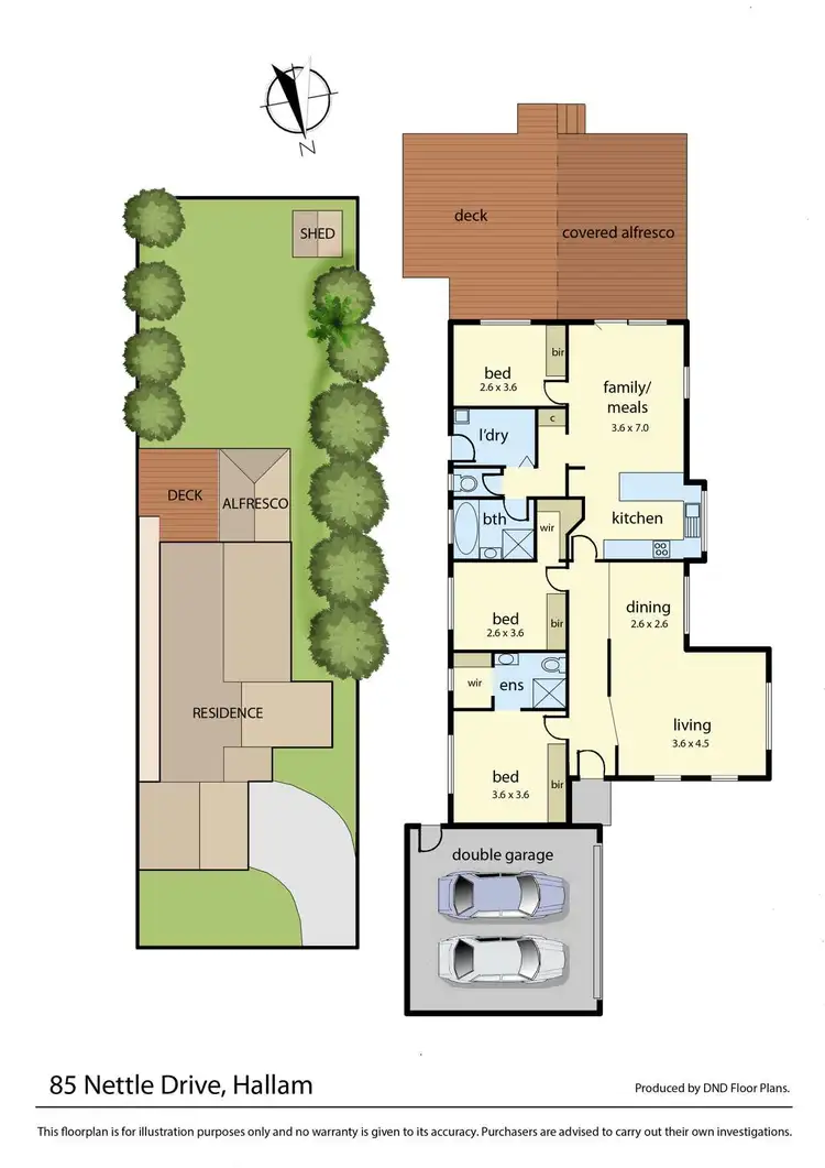 Floorplan of Homely house listing, 85 Nettle Drive, Hallam VIC 3803