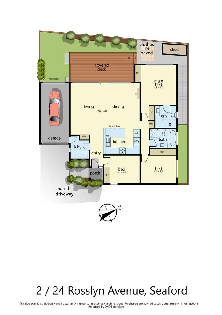 Floorplan of Homely house listing, 2/24 Rosslyn Avenue, Seaford VIC 3198