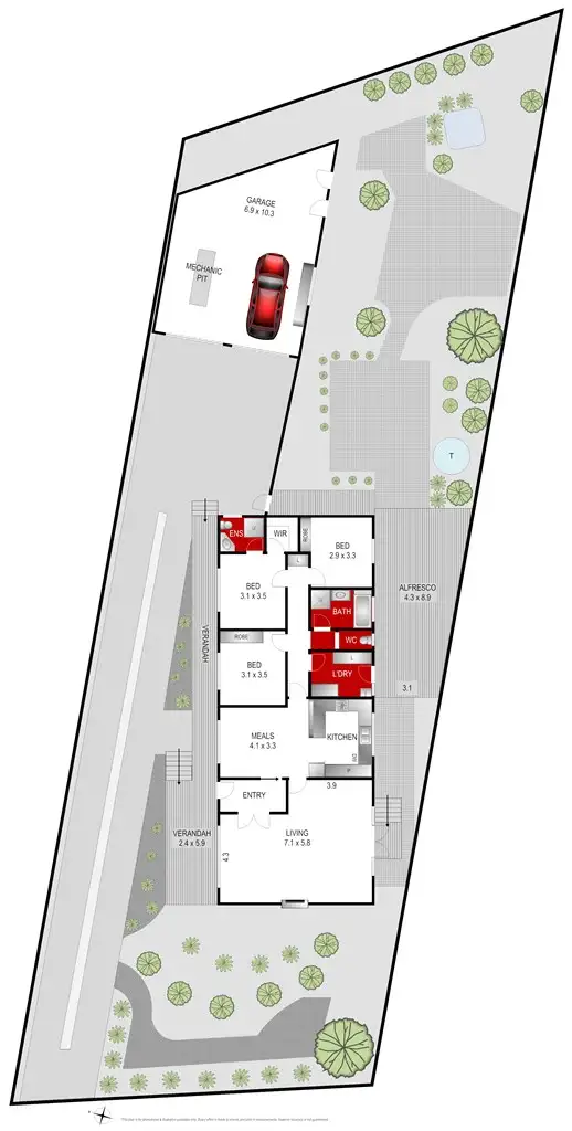Floorplan of Homely house listing, 2 Titian Court, Grovedale VIC 3216