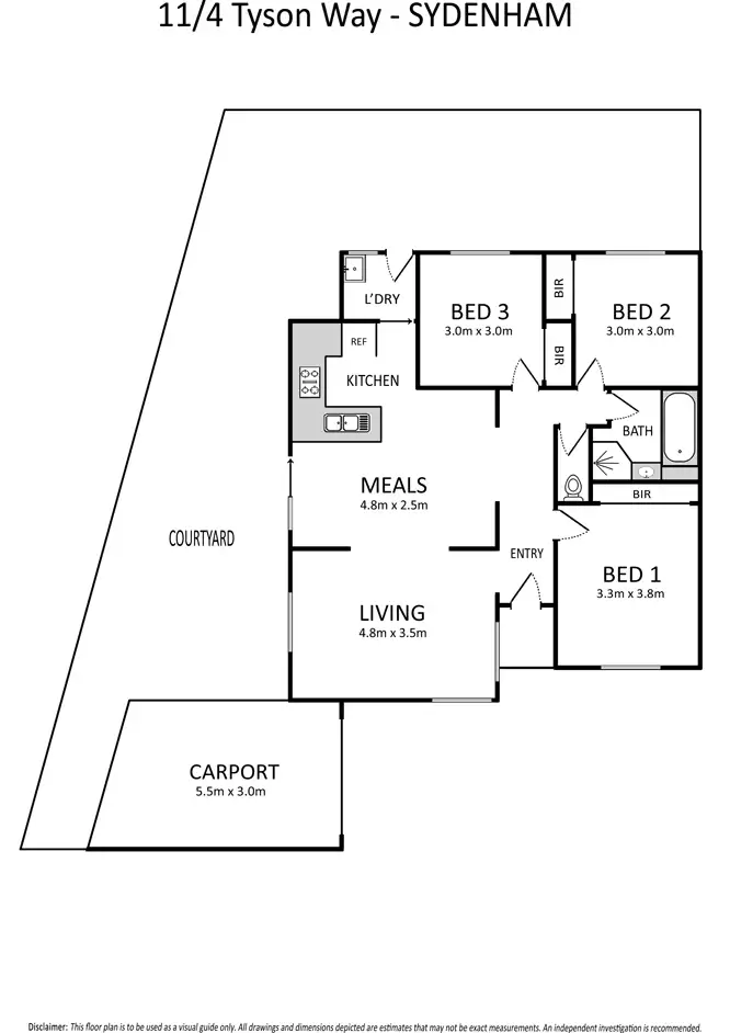 Floorplan of Homely unit listing, 11/4 Tyson Way, Sydenham VIC 3037