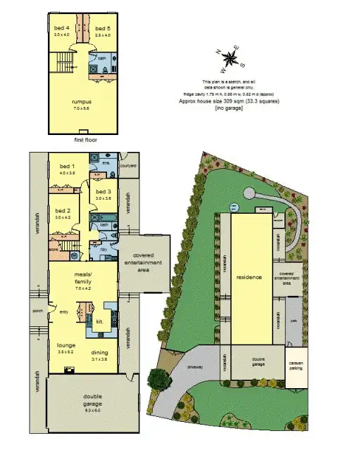 Floorplan of Homely house listing, 27 Watermoor Avenue, Kilsyth South VIC 3137