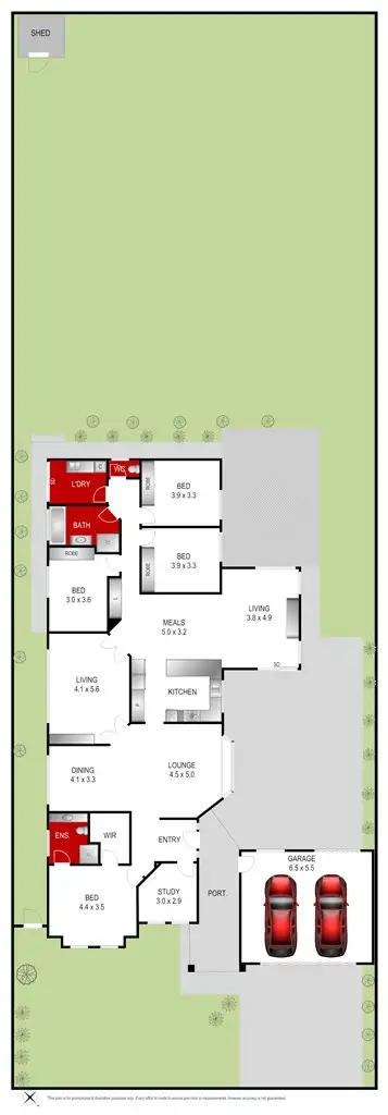 Floorplan of Homely house listing, 222 South Valley Road, Highton VIC 3216