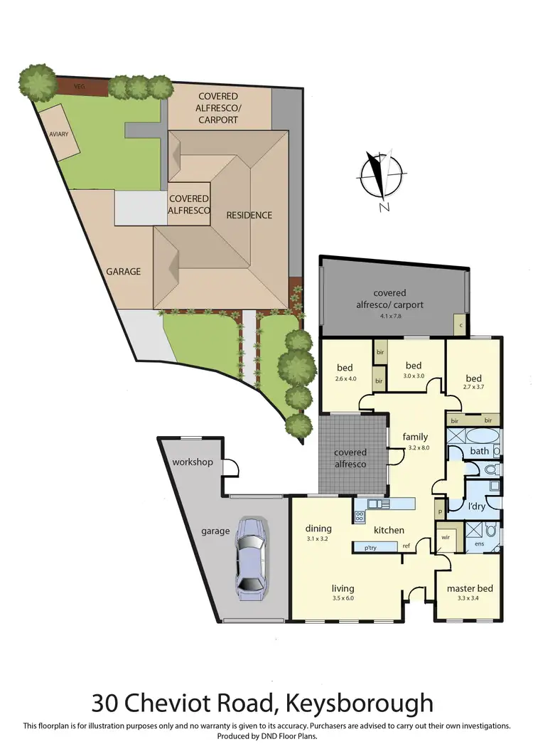 Floorplan of Homely house listing, 30 Cheviot Road, Keysborough VIC 3173
