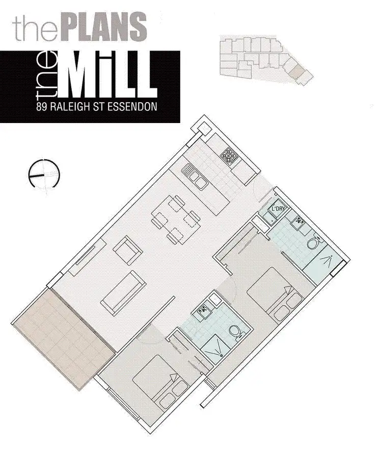 Floorplan of Homely apartment listing, 215/89 Raleigh Street, Essendon VIC 3040