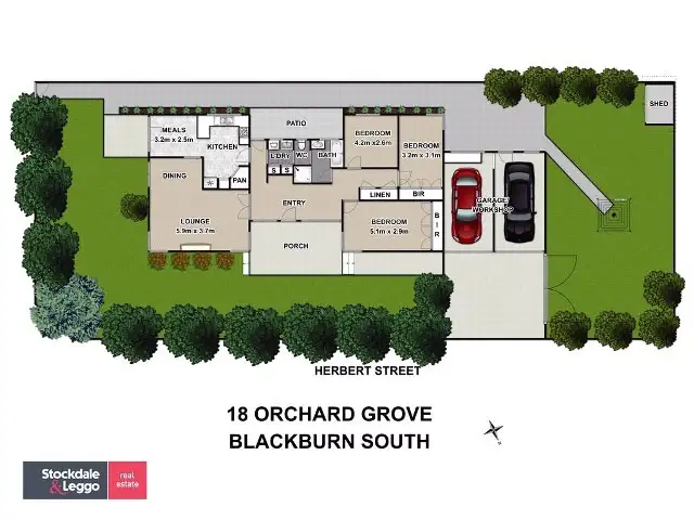 Floorplan of Homely house listing, 18 Orchard Grove, Blackburn South VIC 3130