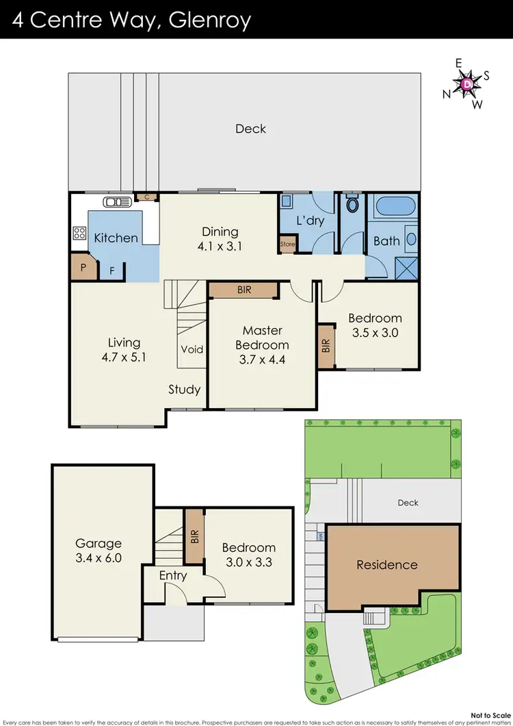 Floorplan of Homely house listing, 4 Centre Way, Glenroy VIC 3046