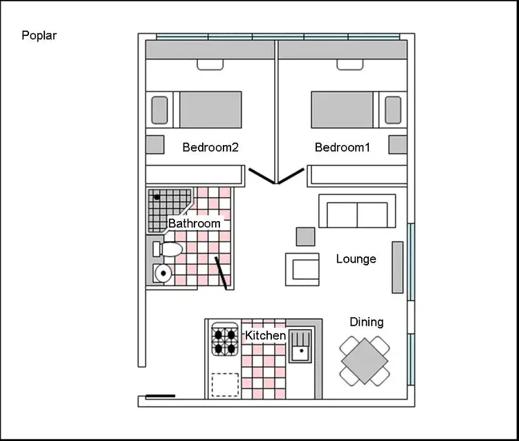 Floorplan of Homely apartment listing, 2204/570 Lygon Street, Carlton VIC 3053
