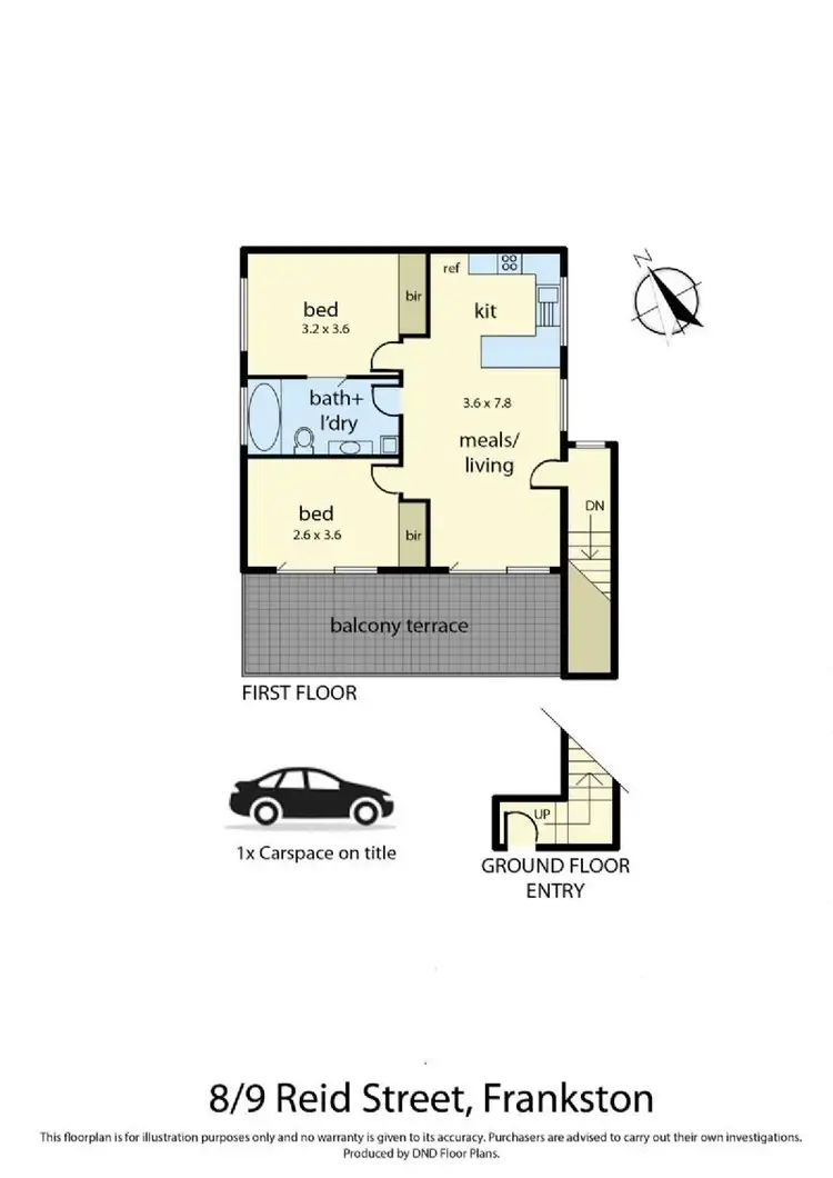 Floorplan of Homely unit listing, 8/9 Reid Street, Frankston VIC 3199
