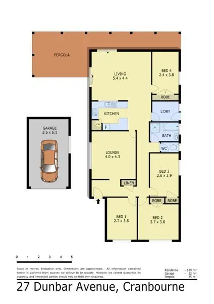 Floorplan of Homely house listing, 27 Dunbar Avenue, Cranbourne VIC 3977