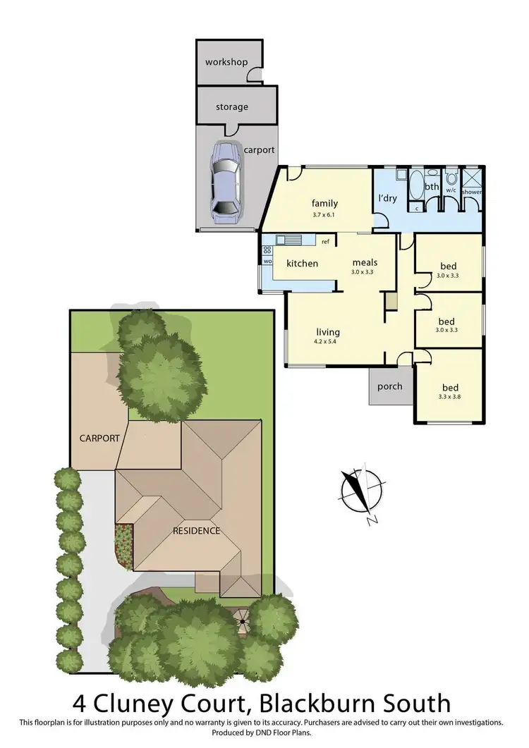 Floorplan of Homely house listing, 4 Cluney Court, Blackburn South VIC 3130