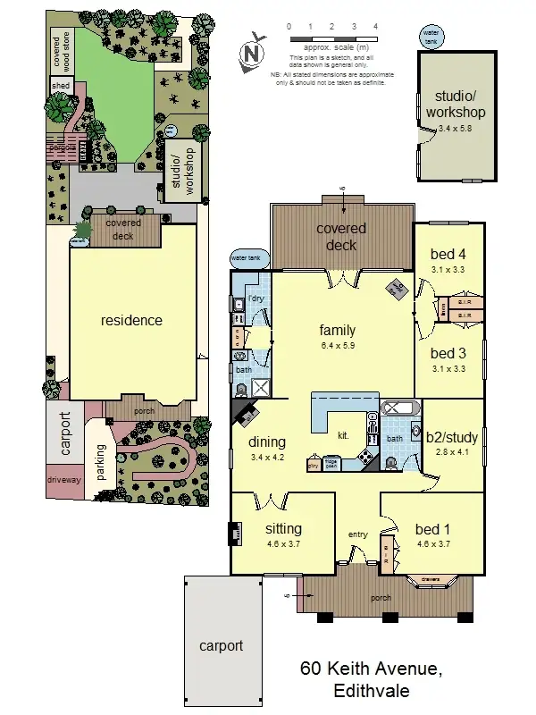 Floorplan of Homely house listing, 60 Keith Avenue, Edithvale VIC 3196