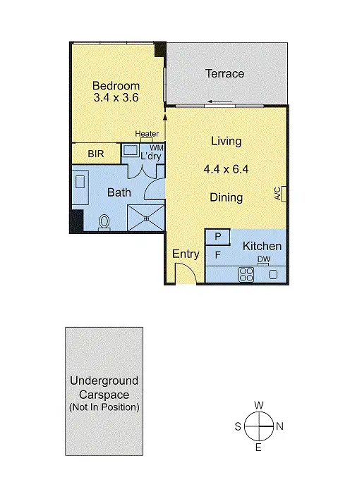 Floorplan of Homely apartment listing, 507/200 Toorak Road, South Yarra VIC 3141