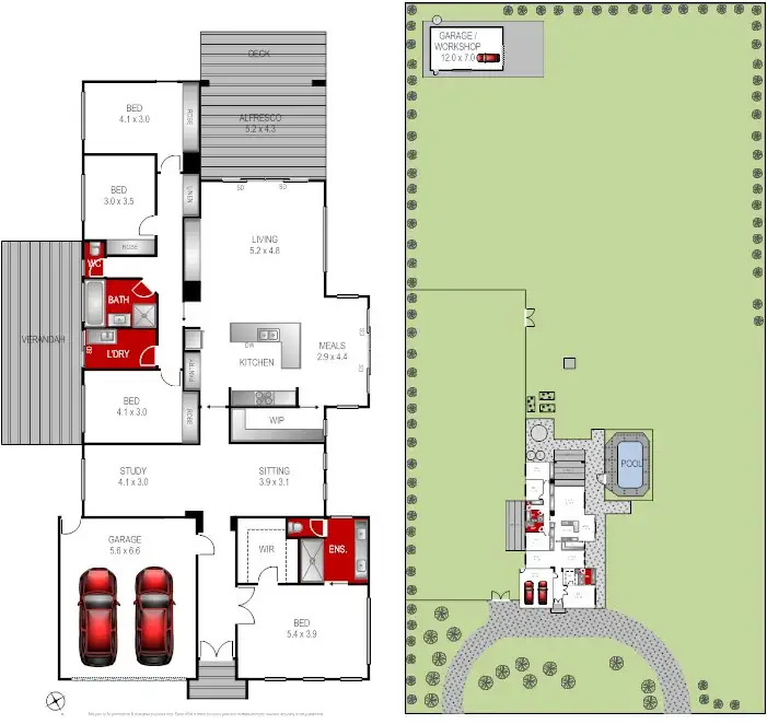 Floorplan of Homely house listing, 94 Yverdon Drive, Bannockburn VIC 3331