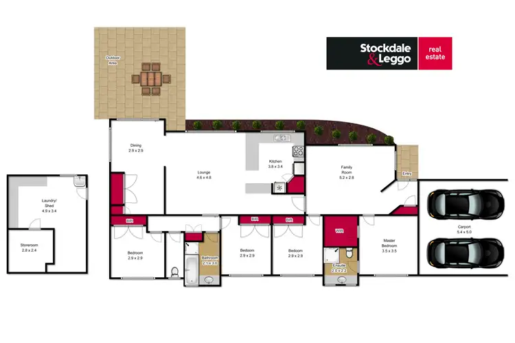 Floorplan of Homely house listing, 3 Kiwi Court, Traralgon VIC 3844