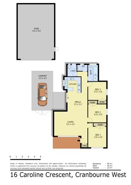 Floorplan of Homely house listing, 16 Caroline Crescent, Cranbourne West VIC 3977