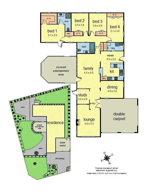 Floorplan of Homely house listing, 76 Yarra Road, Croydon North VIC 3136