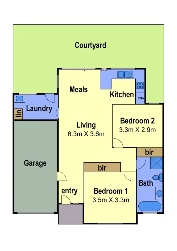 Floorplan of Homely unit listing, 8/2A Crookston Road, Reservoir VIC 3073