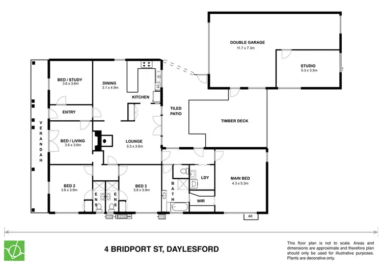 Floorplan of Homely house listing, 4 Bridport Street, Daylesford VIC 3460