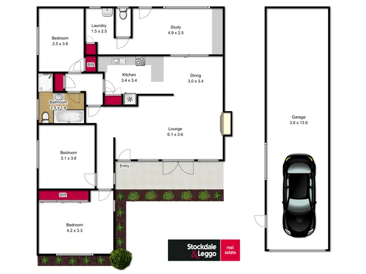 Floorplan of Homely house listing, 13 Armstrong Court, Traralgon VIC 3844