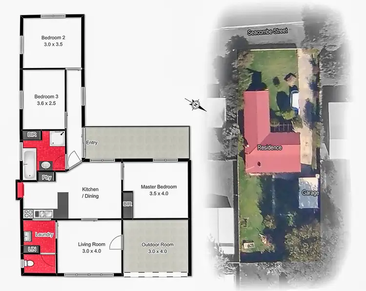 Floorplan of Homely house listing, 61 Seacombe Street, Dromana VIC 3936