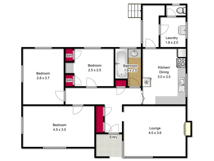 Floorplan of Homely house listing, 107 North Road, Yallourn North VIC 3825
