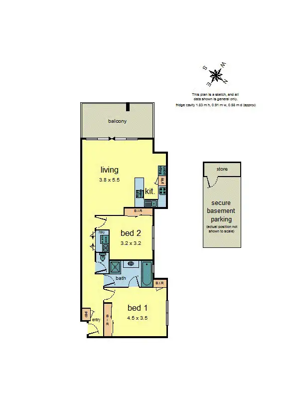 Floorplan of Homely apartment listing, 9/25 King Street, Bayswater VIC 3153