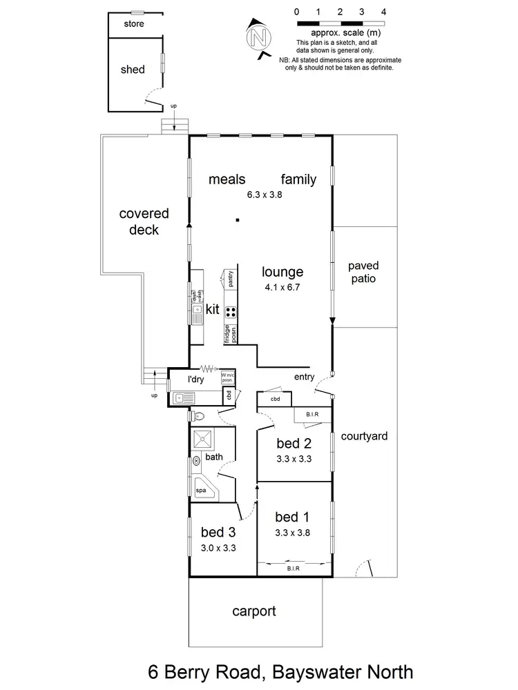 Floorplan of Homely house listing, 6 Berry Road, Bayswater North VIC 3153