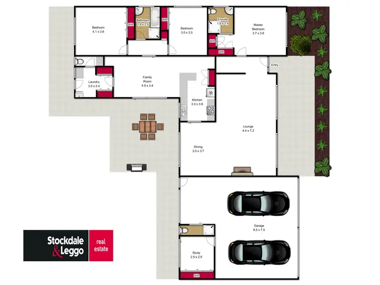 Floorplan of Homely house listing, 5 Ryeburn Close, Traralgon VIC 3844