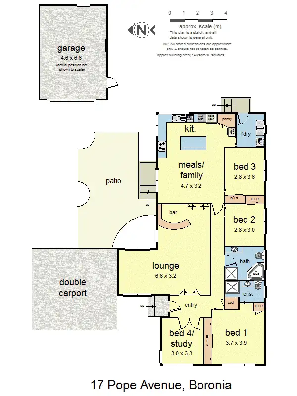 Floorplan of Homely house listing, 17 Pope Avenue, Boronia VIC 3155