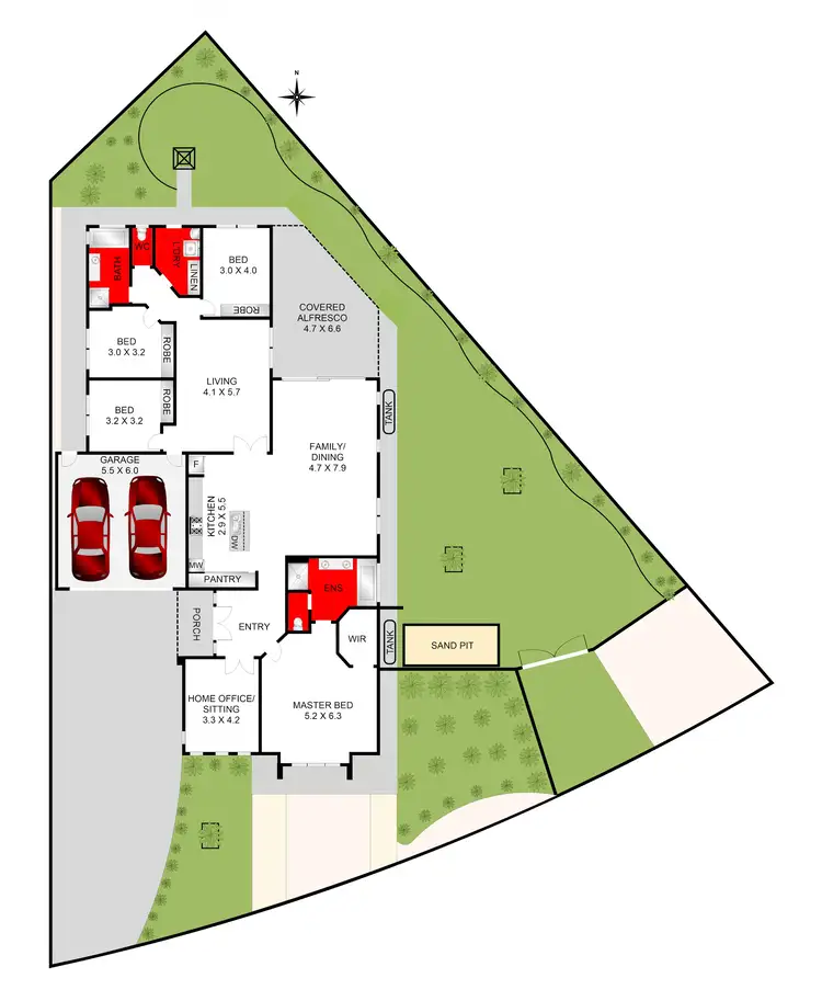 Floorplan of Homely house listing, 31-33 Paratone Crescent, St Albans Park VIC 3219